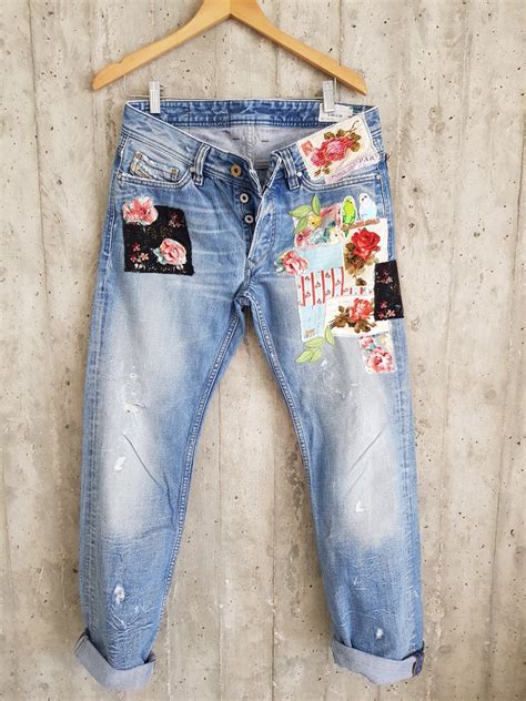 Jean Patched - Etsy