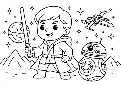 Jedi Coloring