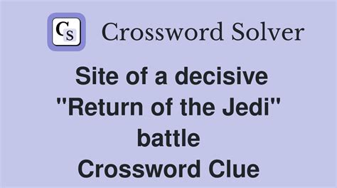 Jedi teacher -- Crossword clue Crossword Nexus