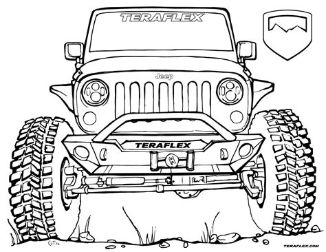 Jeep Coloring Pages Free Coloring Pages