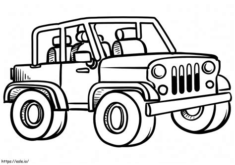Jeep Coloring Shee