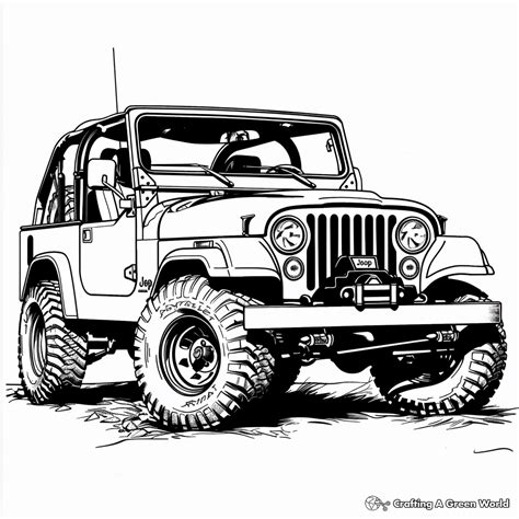 Jeep Pages To Print Coloring Pages