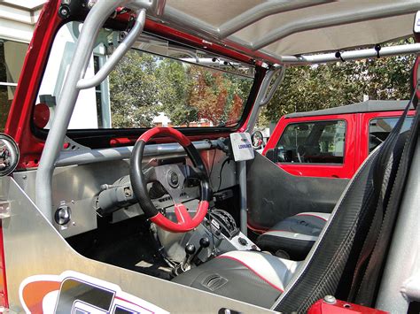 Jeep YJ Laser Cut Aluminum Dash w/ Switch Panel - GenRight