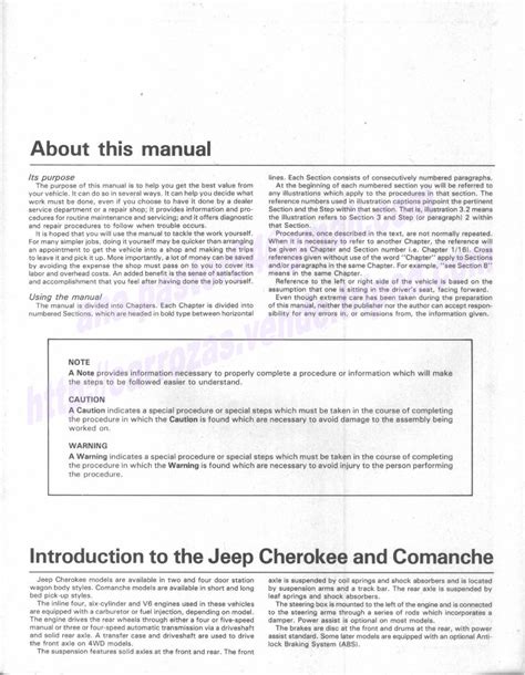 Jeep comanche mj 1984 1996 service repair manual. - Urgence de la tendresse dans les organisations.