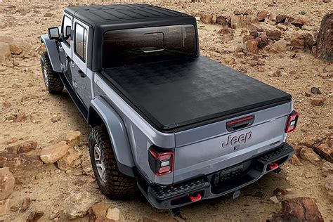 Jeep gladiator tonneau cover. Shop Jeep Gladiator Exterior. Hand-picked by experts! Pay later or over time with Affirm. ... Roll-Up Tonneau Cover (20-24 Jeep Gladiator JT w/o Trail Rail System) $174.99 (72) 4-Inch Drop Sniper Running Boards; Textured … 