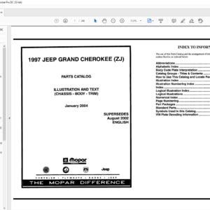 Jeep grand cherokee zj parts manual catalog 1997. - Eaton fuller 10 speed transmission rebuild manual.