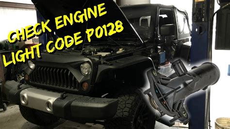 P0128 Jeep Wrangler coolant sensor replace diy. Code P