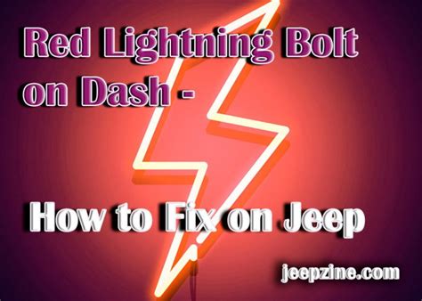 Jeep lightning bolt of death. Straight roads I can go 20-30 and up hills about 5 at best. The 4 wheel drive light it constantly on, the abs light is on and the skid light is on. When I start the car for the first time it takes a few minutes before the lightning bolt starts flashing and it seems like it’s when I depress the the accelerator around speeds 20-30 mph. 
