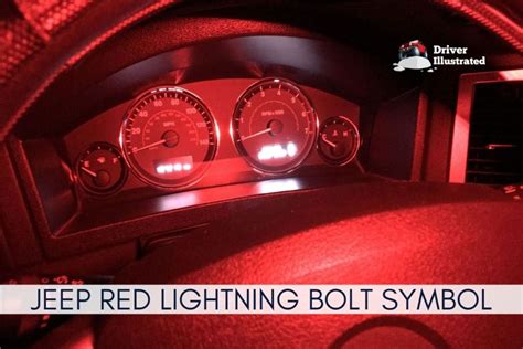 Jeep red lightning bolt. 