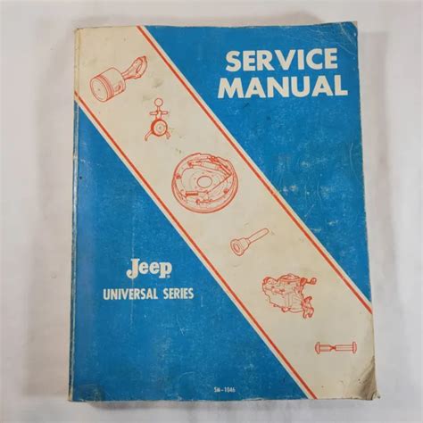 Jeep universal series service manual sm 1046. - 1996 polaris sl 750 manual del propietario.