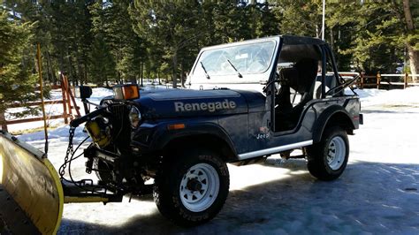 Jeep with snow plow for sale. Modern versions of the Jeep include the Grand Cherokee, Wrangler, Compass, Patriot and Renegade. There have been many different model types of Jeep produced since its invention during World War II. 