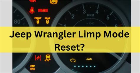 Jeep wrangler limp mode reset. Things To Know About Jeep wrangler limp mode reset. 