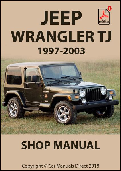 Jeep wrangler tj 1997 1999 repair service manual. - Enzyklopädie der thailändischen massage eine komplette anleitung zur traditionellen thailändischen massage und akupressur.