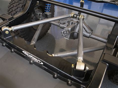 Jeep xj 4 link front.  However, this setup is more complex to implement in the fr...