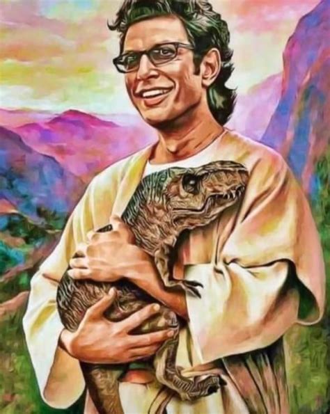 Jeff Goldblum Holding Dinosaur - Etsy