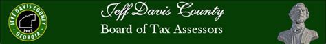 Jeff davis tax assessor. Georgia Department of Revenue, Property Tax Division. Georgia Superior Court Clerks' Cooperative Authority. Georgia Assessors. 