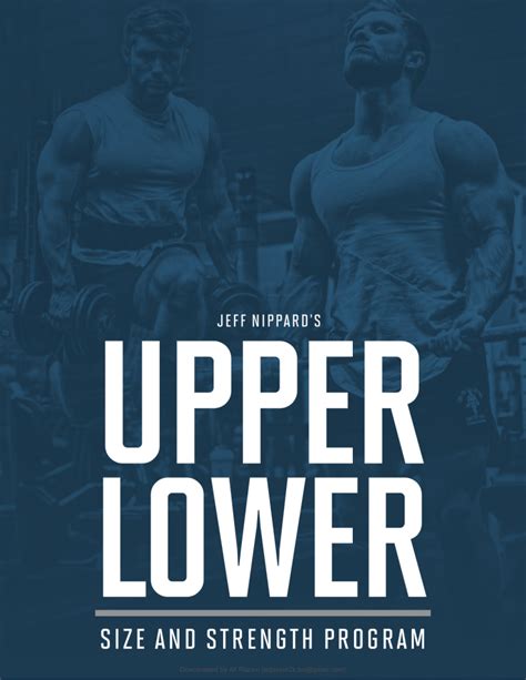 Jeff nippard upper lower 6 day. Upper Lower Size and Strength Program. $39.99. This program is designed for intermediate to advanced trainees who have surpassed the “newbie gains” phase but want to keep driving progress forward. Available as electronic copy only. Scroll down to learn more. 