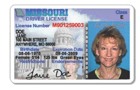 Jefferson city drivers license. Driver License & Nondriver . Identification Card. For more information on Missouri's . MISSOURI'S new secure driver license and ID. card, visit. ... JEFFERSON CITY, MO 65105 123 SAMPLE ST. SAMANTA DRIVER SAMPLE T123456789 02/14/1979 02/14/2026. SEX HGT EYES WGT DD END CLASS ISS 18 17 16 15 12 9a 9 8 5 4d 4a 2 1 DOB EXP 3 4b DL NO. 