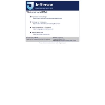Jeffmail.jefferson.edu. Military Categories We are an affiliate for products that we recommend and receive compensation from the companies whose products we recommend on this site. The placement of the li... 