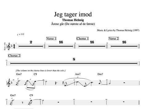 Jeg Tager Imod Chords - Ultimate Guitar