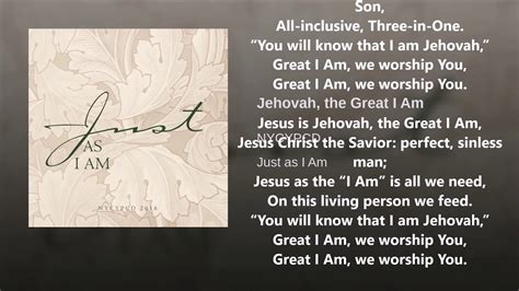 Jehovah, the Great I Am - YouTube