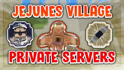 Jejunes private server. Shindo Life Jejunes Private Server Codes. Jejunes was added to the game and map in January 2022. It is located directly north of the Dunes, and shares a similar landscape in that it is located in ... 