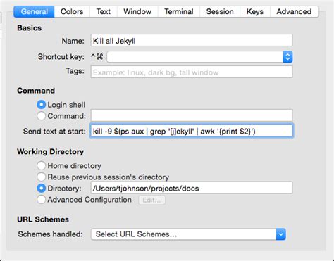 Jekyll build arguments. sh extension (for Mac) or . .  You can also cre...