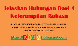 Jelaskan Hubungan Dari 4 Keterampilan Bahasa - Phylo Post