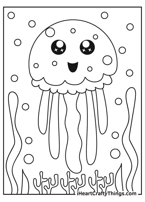 Jelly Fish Coloring Shee