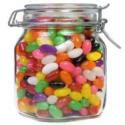 Jelly beans in a jar calculator. Then square the radius and multiply the result by the height and pi, which is estimated at 3.14, or 22/7 as a fraction. Divide the volume of the jar by the average volume of candy corn. This will provide you with the maximum number of pieces of candy corn that can fit in the jar. Adjust your calculation downward by approximately 20 pieces of ... 