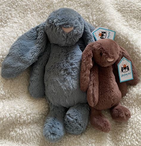 Jellycat Medium Bashful curlie bunny BNWT eBay