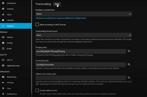 Jellyfin disable transcoding.  I recently installed jellyfin on a Raspberry P...