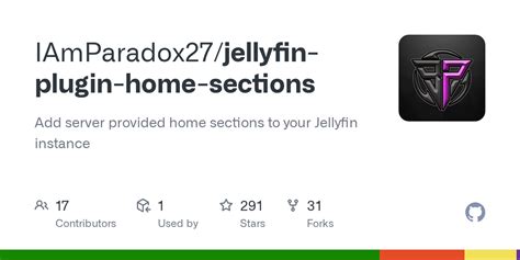 Jellyfin plugin collection sections.  Adds a Recommendation Bar to the Home Sc...