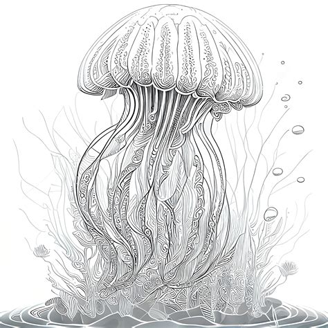 Jellyfish Coloring Book - Etsy