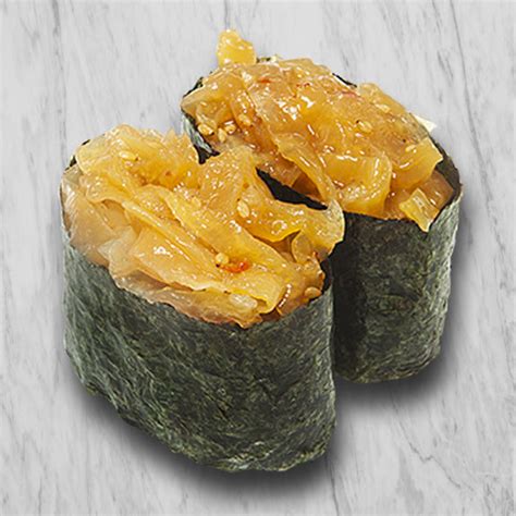 Jellyfish sushi. Food is culture, habit, craving & identity. Nomura. Krab, cucumber, avocado, salmon, spicy mayo, green onion. $14.00 © . 2024 Jellyfish Sushi 