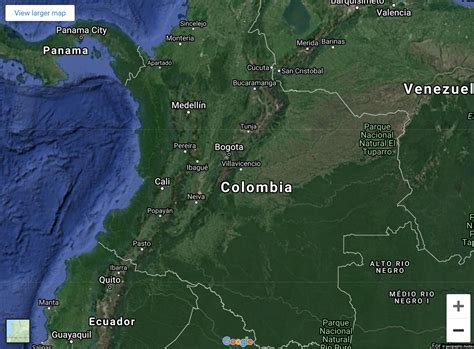 Jenesano Map Colombia Google Satellite Maps