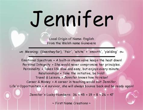 Jeniffer - Name Meaning, What does Jeniffer mean?