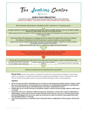 Jenkins Centre Referral Form