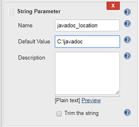 Jenkins parameterized build example with String and Boolean parameters