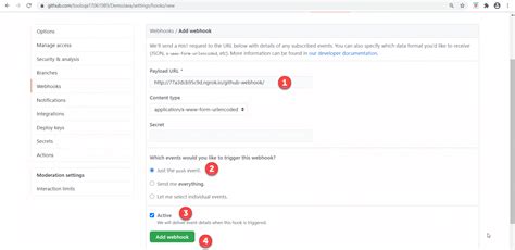 Jenkins payload url for github webhook.  The neat little feature this provide...