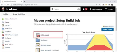 Jenkins publish html reports not working.  HTML directory to archive : . But whe...