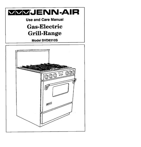 Jenn air gas electric grill range with convection oven manual. - Marriage by the book doug britton.