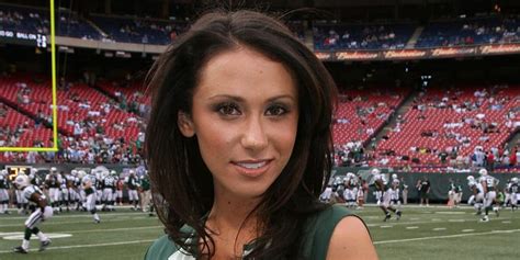Check also Jenn Sterger Body measurements, For a intelligent Actress Jenn Sterger it’s very serious to always look excellent as curious paparazzi follow him in all times. Jenn Sterger 's full body measurements are 35 Inch. And weight is 5 Feet 5 Inches and her weight 49 KG . Jenn Sterger Eye and Hair color are the same..
