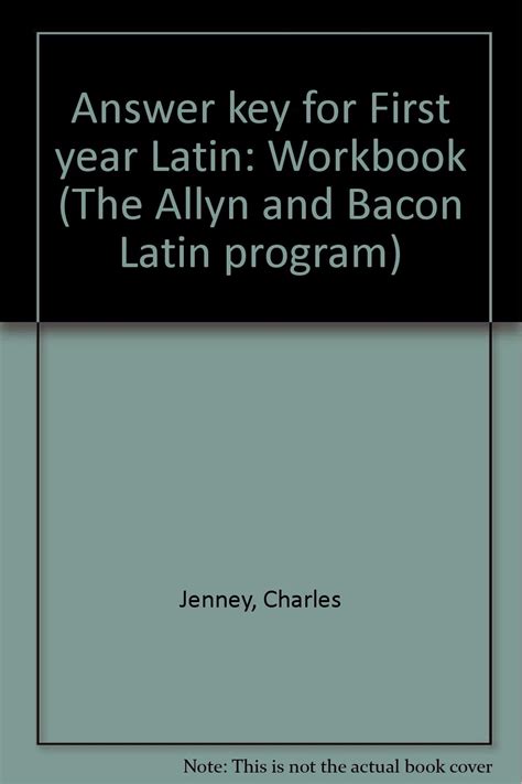 Read Online Jenneys First Year Latin Workbook By Charles Jenney Jr