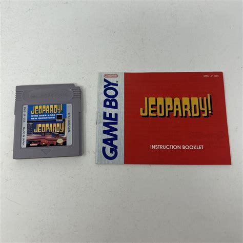 Jeopardy (Nintendo Game Boy, 1991) Cartridge Only Tested