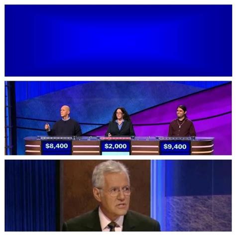 Jeopardy meme template. Blank customizable templates of the most popular trending and latest memes. Over 1 million templates, updated continously. To upload your own template, visit the Meme Generator and click "upload your own image". To create an animated GIF template, choose a video in the GIF Maker and click "Save as Template". User-uploaded templates that … 