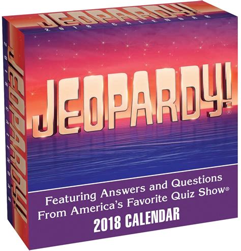 Full Download Jeopardy 2018 Daytoday Calendar By Sony