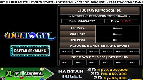Jepang hari ini live result tercepat 6d. Keluaran sgp 49 togel master.