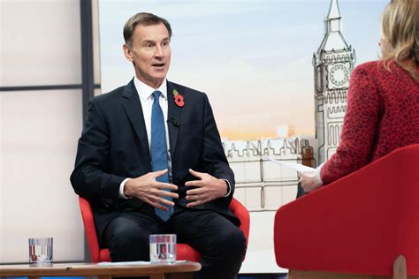 Jeremy Hunt: everyone will be paying more tax after autumn …