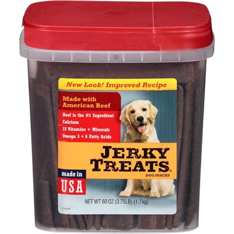 Jerky treats for dogs. Member's Mark Chicken Jerky Recipe Dog Treats (48 oz.) By Member's Mark. Item # 980266025. Model # 05178. $24.98 $0.52/oz. Prices may vary in club and online. Check ZIP Code. Select a club. 